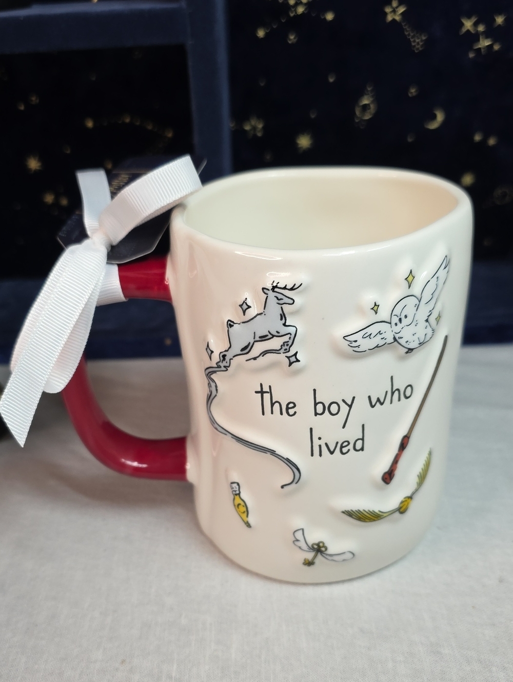 Rae Dunn x Harry Potter "the boy who lived" Mug NWT